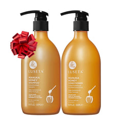 Luseta Manuka Honey Shampoo bottle front for dry hair nourishment.