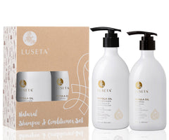 Luseta Marula Oil Conditioner bottle delivering hydrating care for dry hair.