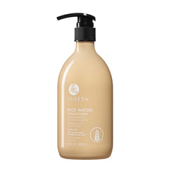 L Luseta Rice Water Conditioner bottle highlights premium packaging for all hair types.
