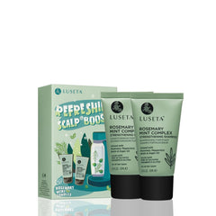 Luseta Rosemary Mint Shampoo bottle—invigorating cleanse for shiny, manageable hair.