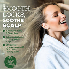 Luseta Tea Tree Mint conditioner bottle promotes smooth, tangle-free hair