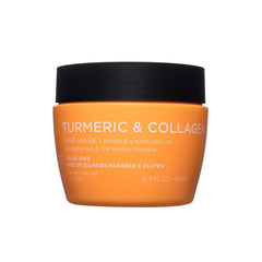 Luseta Turmeric & Collagen Hair Mask bottle—nourishing formula for fuller-looking hair.