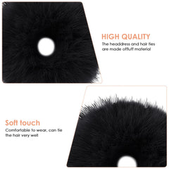 Lusofie elastic band hair tie durable and stretchable