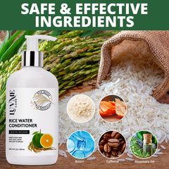 Luv Me Care conditioner texture close-up suggests creamy hydration for smoother strands