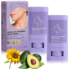 Luvandier Samuwak neck care stick being applied for quick neck hydration