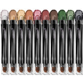 LUXAZA long-wear eyeshadow stick in bright gold for vibrant all-day color.