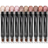 LUXAZA PRO brown eyeshadow stick 10pcs smooth glide for defined lids all day.