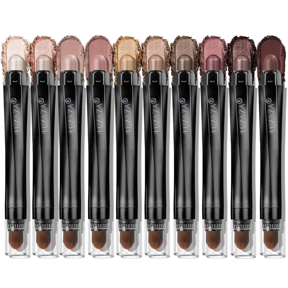 LUXAZA PRO Brown Eyeshadow Stick Collection adds smooth, blendable definition for everyday looks.