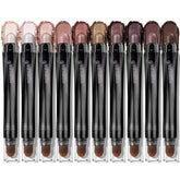 LUXAZA PRO brown eyeshadow stick set shows silky color for all-day wear.