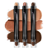 LUXAZA PRO Coral Island Eyeshadow Stick set shows three colors for versatile eye looks
