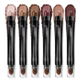 LUXAZA PRO Neutral Eyeshadow Stick with brown metallic shimmer for seamless, long-lasting color.