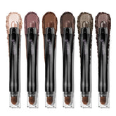 Luxaza Pro neutral eyeshadow stick set packaging close-up, quick selection.