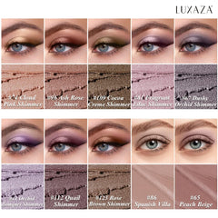 LUXAZA PRO plum eyeshadow-stick swatch on skin demonstrating neutral shimmer shades