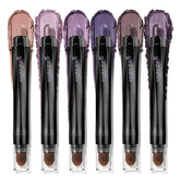 LUXAZA PRO purple eyeshadow stick 6pcs set with silky glide for precise shading.