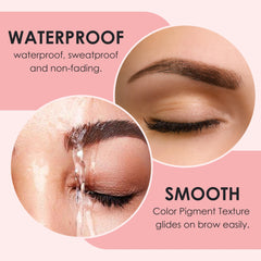 Luxe Cosmetics brow-definition captures precise shaping and natural tint on brows.