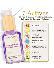 LUXELOTION Hyaluronic Acid glow emphasizes deep hydration potential.