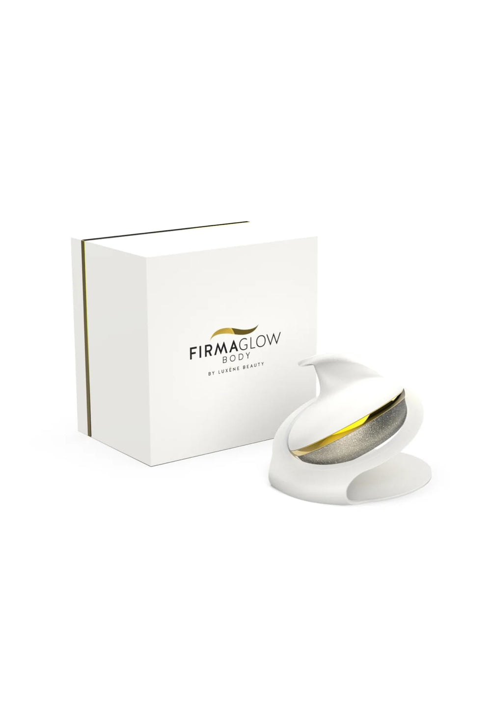 Luxene Beauty FIRMAGLOW body diamond surface for smoother skin.