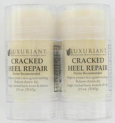 Luxuriant Cracked Heel Repair twin-pack box shown for easy at-home use.