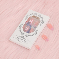 LY LANYOS glue stickers provide tidy, fast nail placement