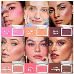 LYBHDAFA Matte blush color provides sheer, even coverage.