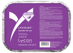 Lycon LycoJet Lavender hard wax bricks pack for efficient stubborn-hair removal in salons.