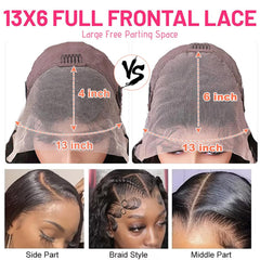 LYILYI HD transparent lace front 13x6 enables seamless parting and breathability.