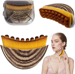 Lymphatic Contour Face Brush with ergonomic handle for comfortable, precise use