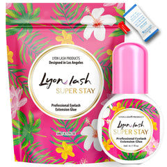 Lyon Lash Super Stay bottle closeup shows compact 5ml packaging for professionals.
