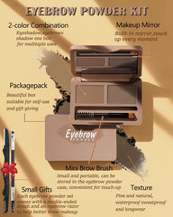 Compact brow razor included for precise shaping