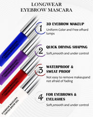 LYSdefeu Eyebrow Mascara Gel white tint in application for defined brows