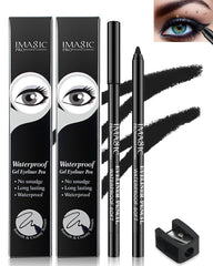 LYSdefeu eyeliner pencil with sharpener enables precise winged liner.