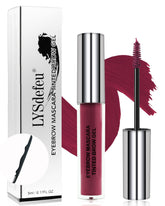 LYSdefeu tinted eyebrow gel mascara burgundy brow swatch adds defined color