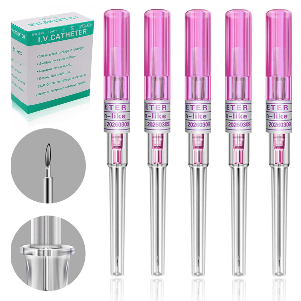 Lyuxzad 20G catheter needles pack for clean, precise piercing prep.