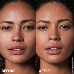 Swatch spread on skin demonstrates even tone with mousse texture
