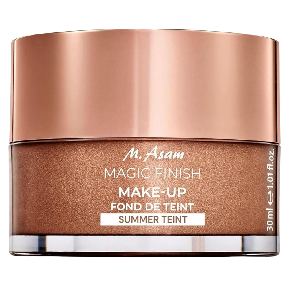 M. Asam Magic Finish Mousse bottle offers silky, buildable coverage for a natural matte look