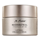 M. Asam Resveratrol Premium Lifting Cream jar close-up for luxurious anti-aging hydration