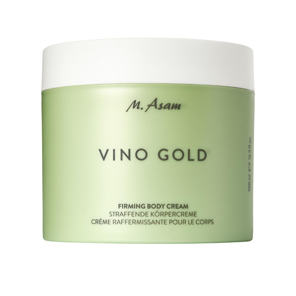 M. Asam VINO GOLD firming body cream bottle for daily smoothing