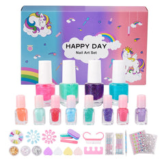 M&U MAKE YOU UP nail art kit peel-off polish for mess-free manicure