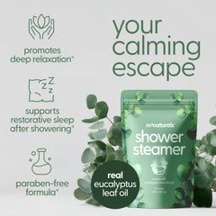 M3 Naturals eucalyptus steamers individually wrapped for fresh use