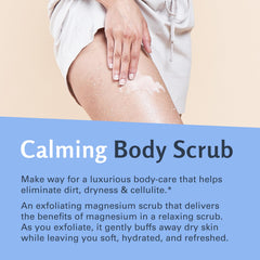 Wet skin after applying M3 Naturals scrub for hydration.