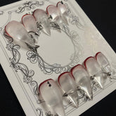 MABKJLF eagle-claw medium-stiletto nails deliver bold salon finish at home