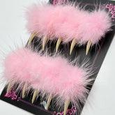MABKJLF Halloween press-on nails in luxury medium stiletto shape with eagle claw design for standout events.