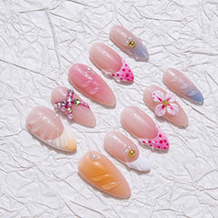MABKJLF press-on nail kit contents for quick, mess-free mani at home.