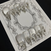 MABKJLF luxury press-on nails in medium stiletto shape for salon-quality at home