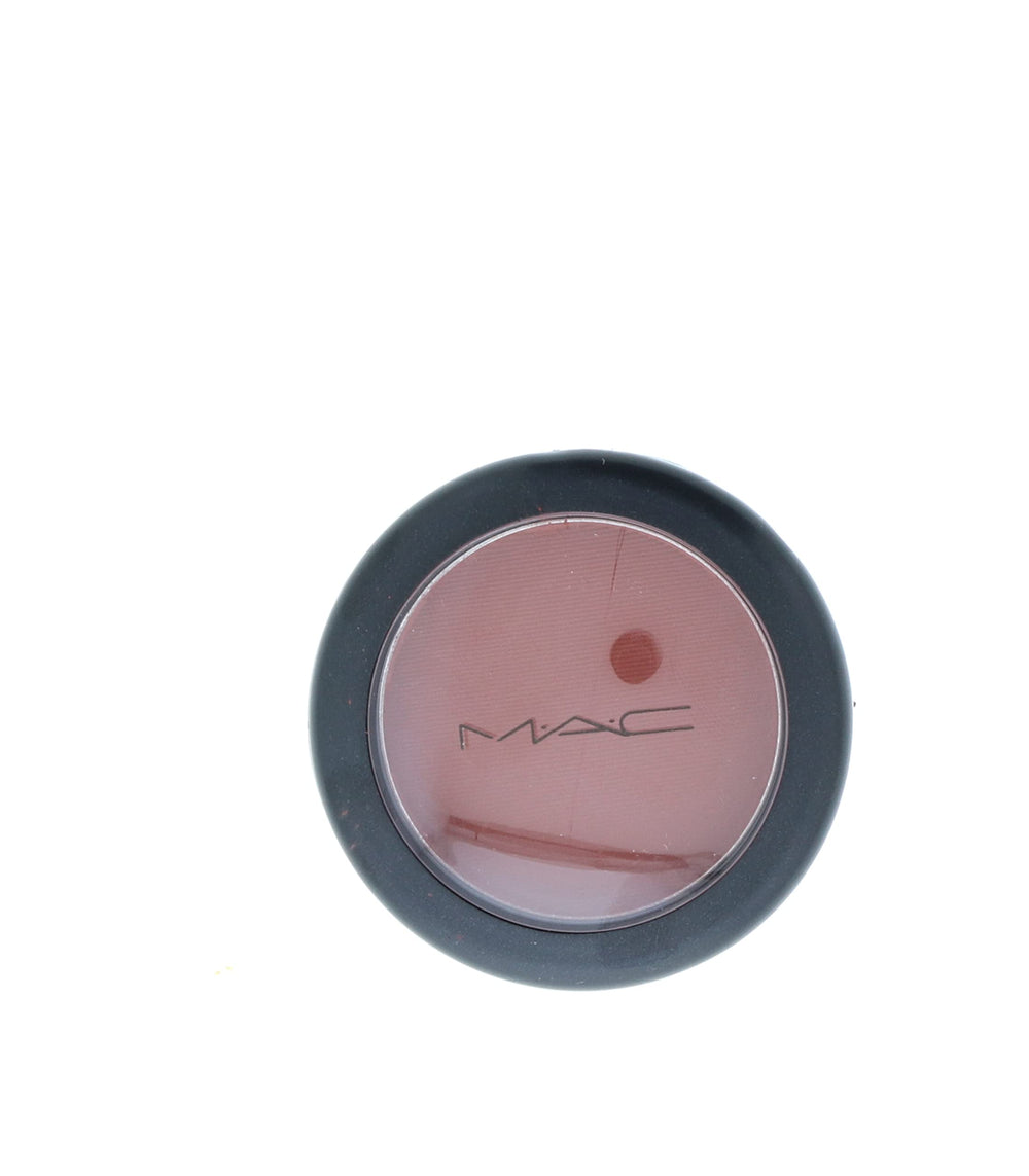 MAC Blush Powder Raizin compact displays pink shade for a healthy glow.