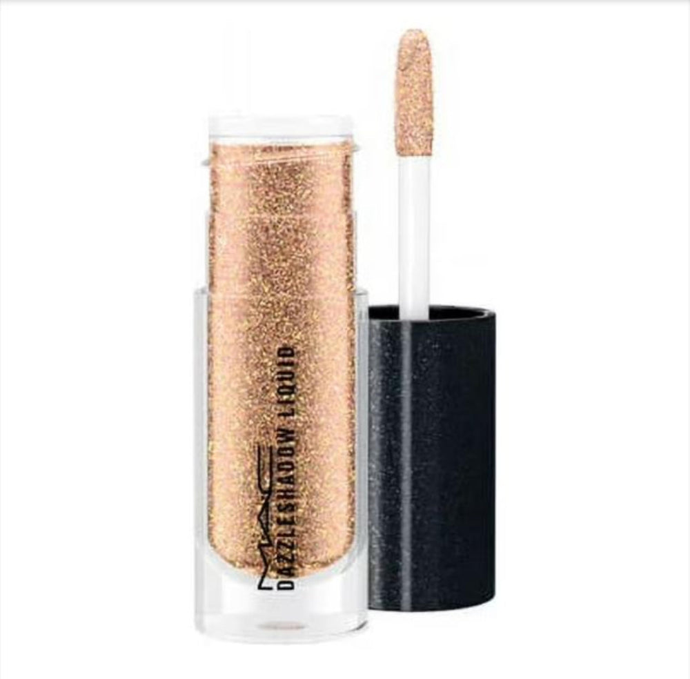 MAC Dazzleshadow Liquid Eyeshadow Flash & Dash shimmer swatch on lids