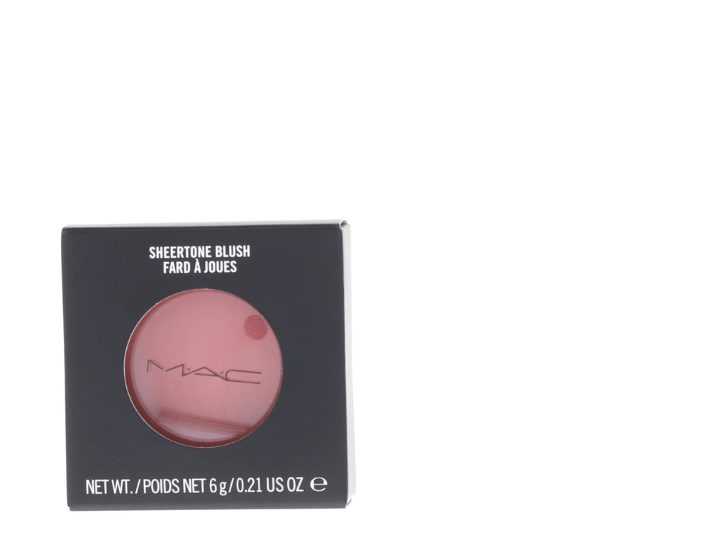 MAC Pinch Me blush compact seen up close with soft pink-peach shade