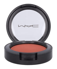 MAC Raizin application on cheek blends evenly for buildable color.