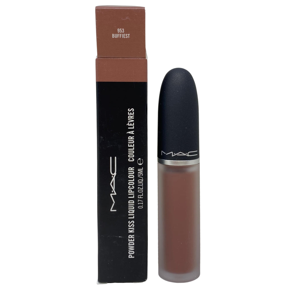 MAC Powder Kiss Lipcolour Buffiest close-up showing creamy, comfortable matte finish.