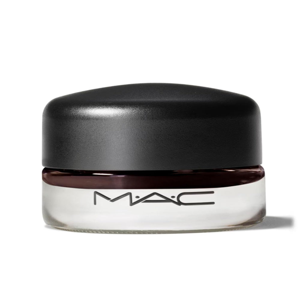 MAC Pro Longwear Paint Pot Black Mirror jar, versatile eye primer and cream shadow.